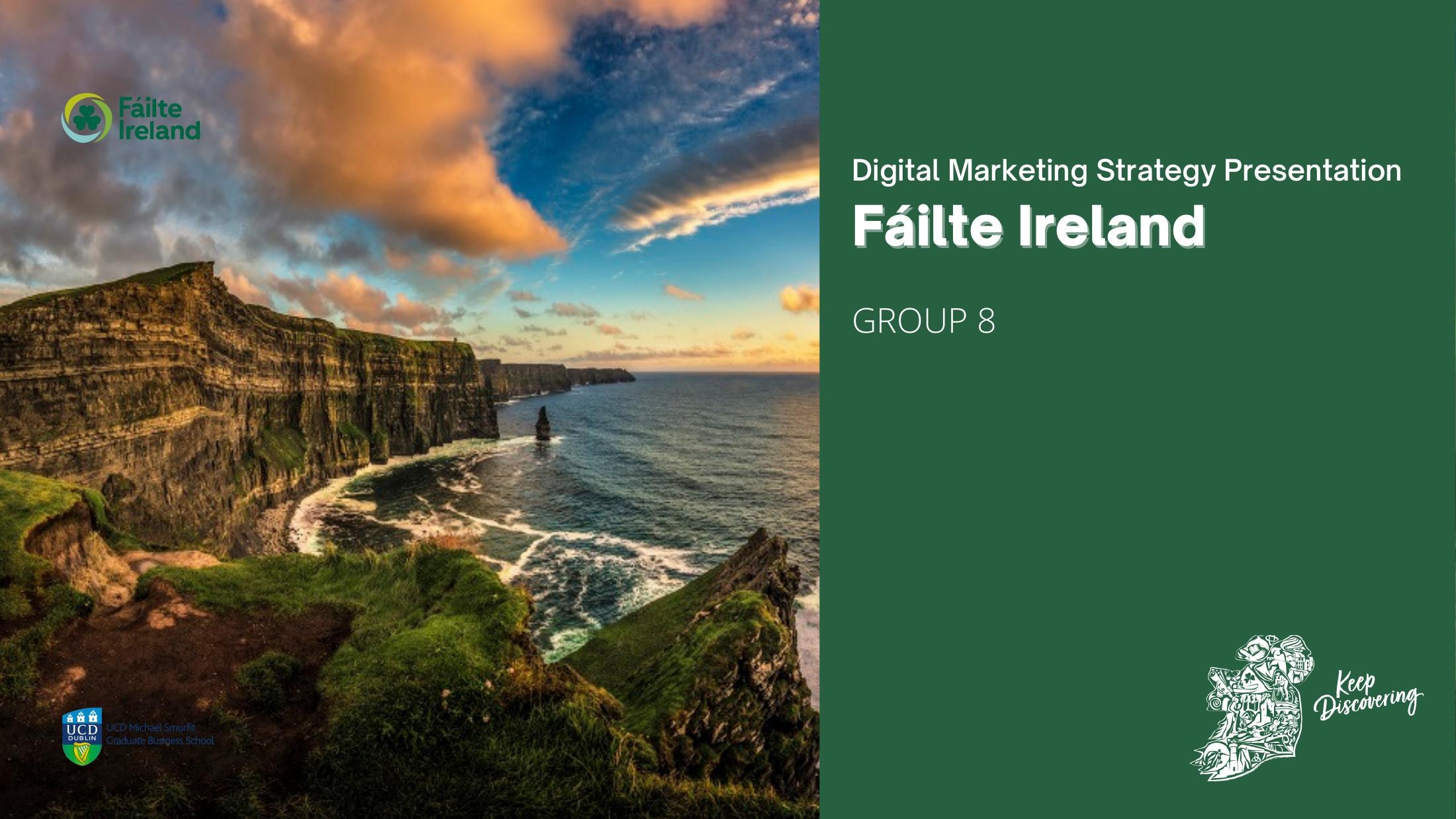Fáilte Ireland — Digital-First Domestic Tourism Strategy presentation cover