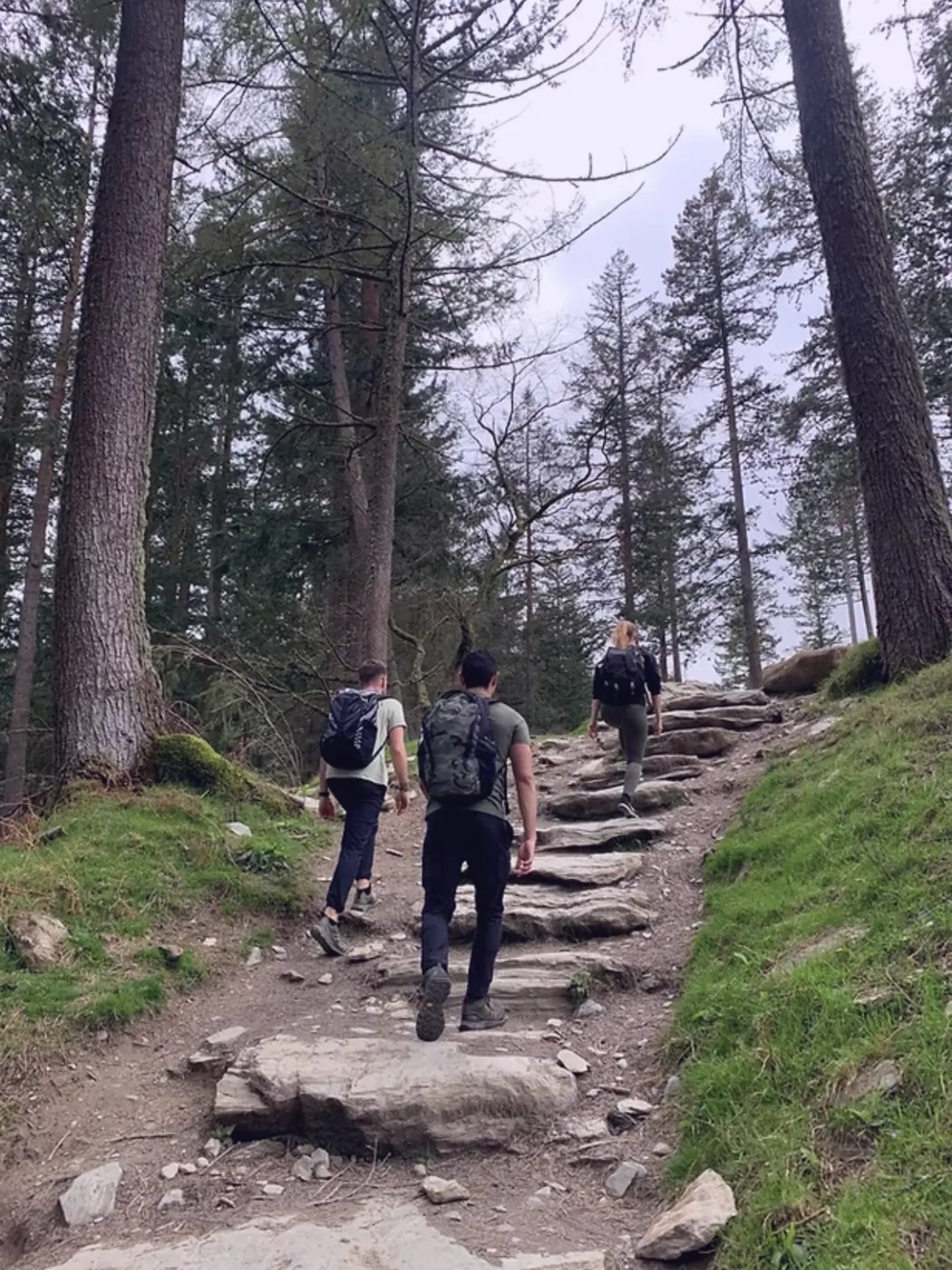 Uphill, together — Wicklow Mountains